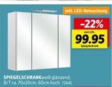 SPIEGELSCHRANK im Sconto SB Prospekt SPIEGELSCHRANK von im aktuellen Sconto SB Prospekt für 99,95 €