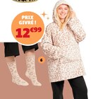 Coffret plaid pull + chaussettes en promo chez Gifi Clermont-Ferrand à 12,99 €