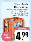 Mineralwasser Angebote von Schloss Quelle bei E center Bottrop für 4,99 €