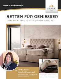 Stark Home Prospekt für Ahrensburg: "BETTEN FÜR GENIESSER", 8 Seiten, 11.04.2026 - 31.05.2026