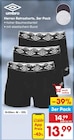 Herren Retroshorts, 3er Pack von umbro für 13,99 € bei Netto Marken-Discount im Angebot Herren Retroshorts, 3er Pack von umbro im aktuellen Netto Marken-Discount Prospekt