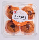 4 Muffins Moelleux et Fondant Cœur Choco-Noisette - SICARD à 4,59 € dans le catalogue Intermarché Express