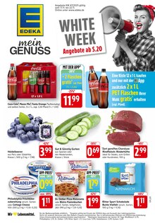 Cola im aktuellen EDEKA Prospekt (Bad Kreuznach) Cola im EDEKA Prospekt "Aktuelle Angebote" mit 37 Seiten (Bad Kreuznach)