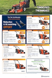 Promos Service dans le catalogue "OFFRES EXCLUSIVES ET NOUVEAUTÉS PRINTEMPS 2025" de Husqvarna à la page 11 Promos Service dans le catalogue "OFFRES EXCLUSIVES ET NOUVEAUTÉS PRINTEMPS 2025" de Husqvarna à la page 11