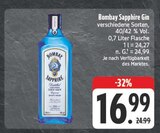 Gin im Angebot bei E center in Bamberg Gin Angebote von Bombay Sapphire bei E center Bamberg für 16,99 €