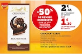 Promo Chocolat lindt à 1,20 € dans le catalogue U Express à Castelginest