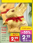 Goldhase bei Netto Marken-Discount im Prospekt "" für 2,22 €