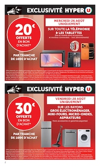 Promotion Vêtements Enfant dans le prospectus Hyper U, valable du 25/08/2026 au 06/09/2026 Promo Vêtements Enfant dans le catalogue Hyper U du moment à la page 2