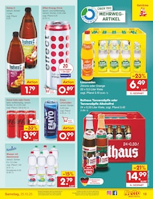 Cola im aktuellen Netto Marken-Discount Prospekt (Ulm) Cola im Netto Marken-Discount Prospekt "Aktuelle Angebote" mit 61 Seiten (Ulm)
