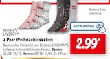 3 Paar Weihnachtssocken Angebote von esmara/LIVERGY bei Lidl Ansbach für 2,99 €