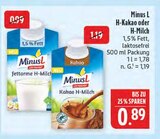 fettarme H-Milch im Angebot bei Marktkauf in Bautzen fettarme H-Milch Angebote von Minus L bei Marktkauf Bautzen für 0,89 €
