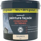 Peinture(d) façade conditions extrêmes ton pierre 10 L + 20% gratuit - GoodHome en promo chez Castorama Sotteville-lès-Rouen à 54,90 €