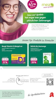 mea - meine apotheke Prospekt Unsere Oktober-Angebote mit 4 Seiten
