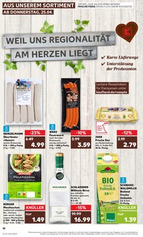 Bratwurst im Kaufland Prospekt "Aktuelle Angebote" mit 44 Seiten (Reutlingen)