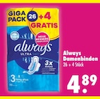 Damenbinden von Always im aktuellen Mäc-Geiz Prospekt