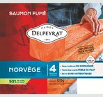 Le saumon fumé norvège - DELPEYRAT - Intermarché à Nancy Le saumon fumé norvège - DELPEYRAT en promo chez Intermarché Nancy à 3,99 €