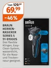 HERREN-RASIERER SERIES 5 51-B1000S im Angebot bei Müller in Mönchengladbach HERREN-RASIERER SERIES 5 51-B1000S Angebote von BRAUN bei Müller Mönchengladbach für 69,99 €