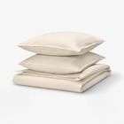 Aktuelles Bettwäsche-Set, 3-teilig beige 240x220/80x80 cm Angebot bei IKEA in Stuttgart ab 69,99 €