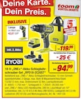 18-V-„ONE+“-Akku-Schlagbohrschrauber-Set „RPD18-2C20ST“ Angebote von RYOBI bei toom Baumarkt Elmshorn für 94,99 €