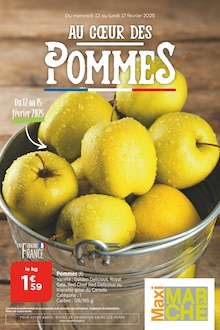 Prospectus Bi1 de la semaine "AU COEUR DES POMMES" avec 1 pages, valide du 12/02/2025 au 17/02/2025 pour Beaufort et alentours