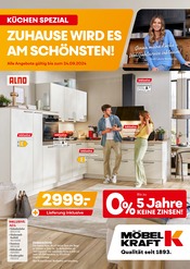 Aktueller Möbel Kraft Prospekt mit Küchenmöbel, "ZUHAUSE WIRD ES AM SCHÖNSTEN!", Seite 1