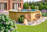 Achteckiger Massivholzpool im Netto Marken-Discount Prospekt Achteckiger Massivholzpool von CHILLROI im aktuellen Netto Marken-Discount Prospekt für 2.049,00 €
