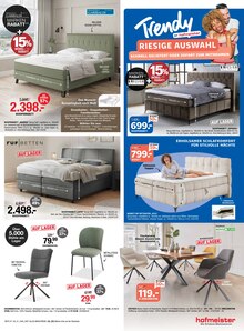 Bett im hofmeister Prospekt "1/2 PREIS" mit 8 Seiten (Reutlingen)