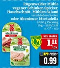 veganer Schinken Spicker, Hauchschnitt, Mühlen Salami verschiedene Sorten oder Abenteuer Mortadella Angebote von Rügenwalder Mühle bei Marktkauf Bautzen für 1,11 €