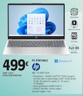 Pc portable - HP - E.Leclerc à Pantin Pc portable - HP en promo chez E.Leclerc Pantin à 499,00 €