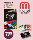 Phase 10 Angebote von Mattel Games bei V-Markt Regensburg für 7,99 €