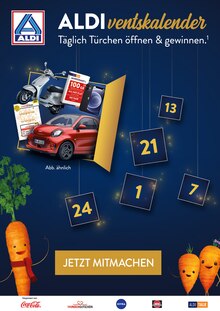 ALDI Nord Prospekt für Schmallenberg mit 1 Seiten ALDI Nord Prospekt für Schmallenberg: ALDIventskalender, 1 Seiten, 01.12.2021 - 24.12.2021