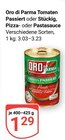 Tomaten Passiert oder Stückig, Pizza- oder Pastasauce bei GLOBUS im Plattling Prospekt für 1,29 €