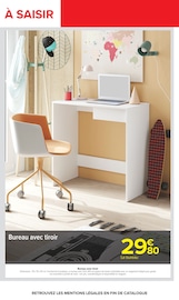Promos Meuble Bureau dans le catalogue "L'ÉTÉ EN MAILLOT, LA RENTRÉE EN GRANDS CARREAUX." de Carrefour Meuble Bureau en promo dans le catalogue Carrefour à la page 19