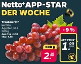 Trauben rot bei Netto mit dem Scottie im Prospekt "" für 1,99 €