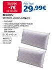 Oreillers viscoélastiques - BELNOU en promo chez Costco Oreillers viscoélastiques - BELNOU dans le catalogue Costco