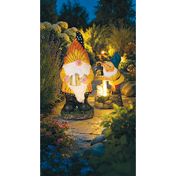 LED-Gartenzwerg