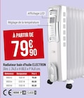 Radiateur bain d'huile ELECTRON en promo chez Bricorama Boulogne-Billancourt à 79,90 €