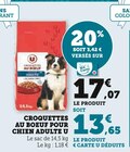 Croquettes au boeuf pour chien adulte - U - Super U à Antibes Croquettes au boeuf pour chien adulte - U en promo chez Super U Antibes à 13,65 €