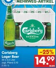 Lager Beer Angebote von Carlsberg bei Netto Marken-Discount Ganderkesee für 14,99 €