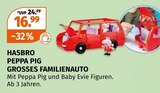 Peppa Pig Grosses Familienauto im Müller Prospekt Peppa Pig Grosses Familienauto von Hasbro im aktuellen Müller Prospekt für 16,99 €
