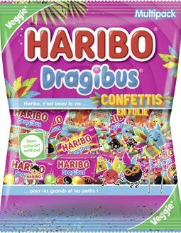 Bonbons multipack Dragibus HARIBO Confettis en Folie