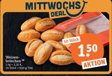Weizenbroetchen im tegut Prospekt Weizenbrötchen im aktuellen tegut Prospekt für 1,50 €