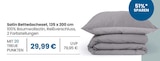 E center Pleinfeld - Satin Bettwäscheset Angebot im Prospekt Satin Bettwäscheset bei E center im Pleinfeld Prospekt für 29,99 €