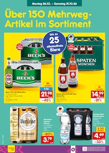 Wasser im Netto Marken-Discount Prospekt "Aktuelle Angebote" mit 72 Seiten (Freiburg (Breisgau))