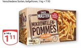 Aktuelles Mikrowellen-Pommes Extra Dünn Angebot bei GLOBUS in Rostock ab 1,11 €