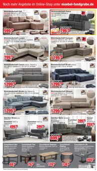 Couch im Die Möbelfundgrube Prospekt "Unglaubliche Tiefpreise!" mit 18 Seiten (Mainz)