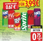 Aktuelle Coca Cola Angebote bei EDEKA in Falkensee Aktuelles Coca-Cola, Fanta, Sprite oder Mezzo Mix Angebot bei EDEKA in Falkensee ab 0,75 €