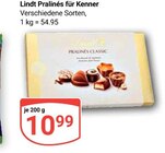 Pralinés für Kenner Angebote von Lindt bei GLOBUS Neunkirchen für 10,99 €