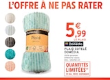 Plaid Cotelé - DOMÉDIA en promo chez Intermarché Béziers à 5,99 €