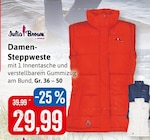 Kaufhaus Stolz Zempin - Damen-Steppweste Angebot im Prospekt Damen-Steppweste bei Kaufhaus Stolz im Zempin Prospekt für 29,99 €